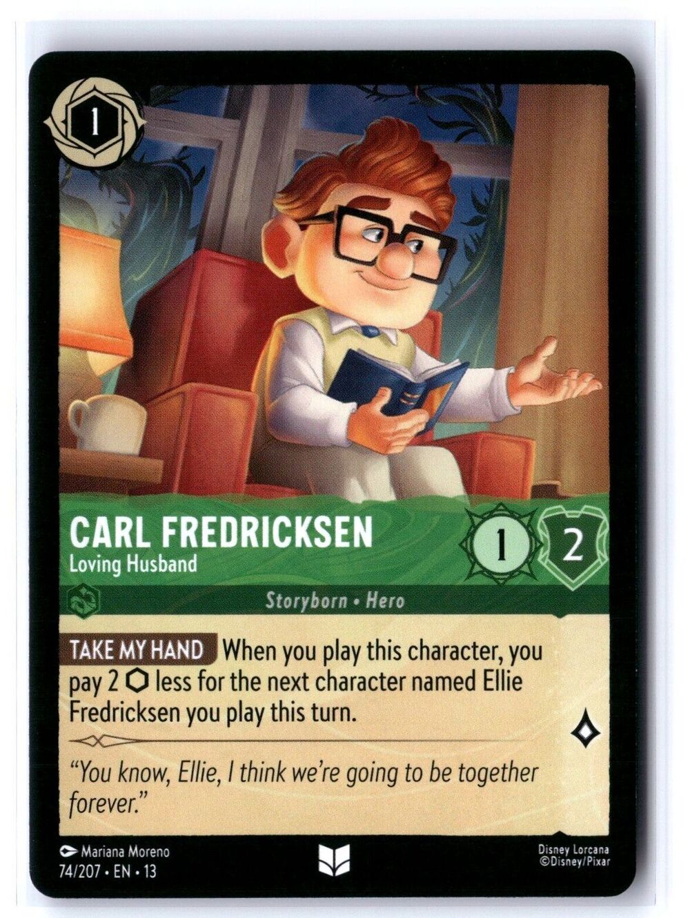 Carl Fredricksen - Loving Husband (Foil) Uncommon Attack of the Vine! 74/207 NM